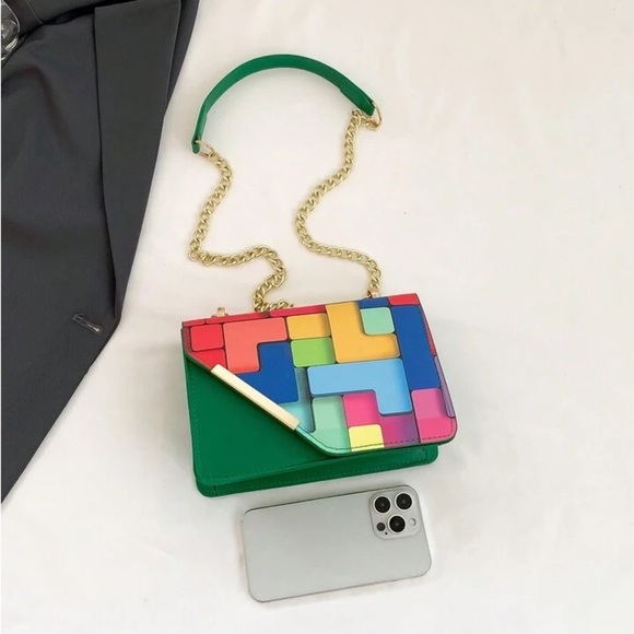 Color Block Crossbody Bag - Picture 4 of 5